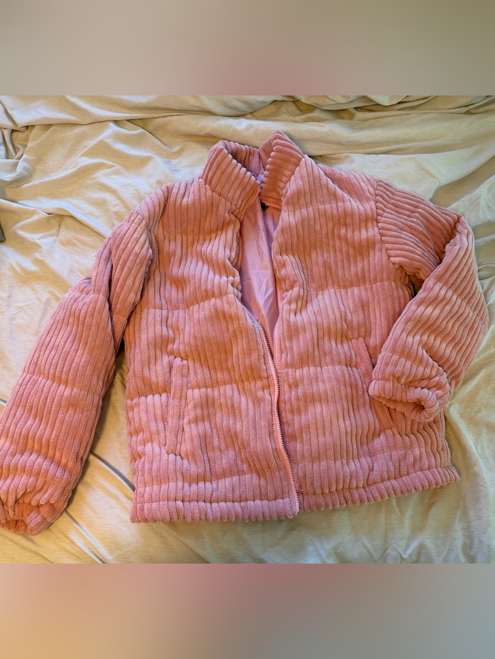 Dusty Rose Puffer Jacket